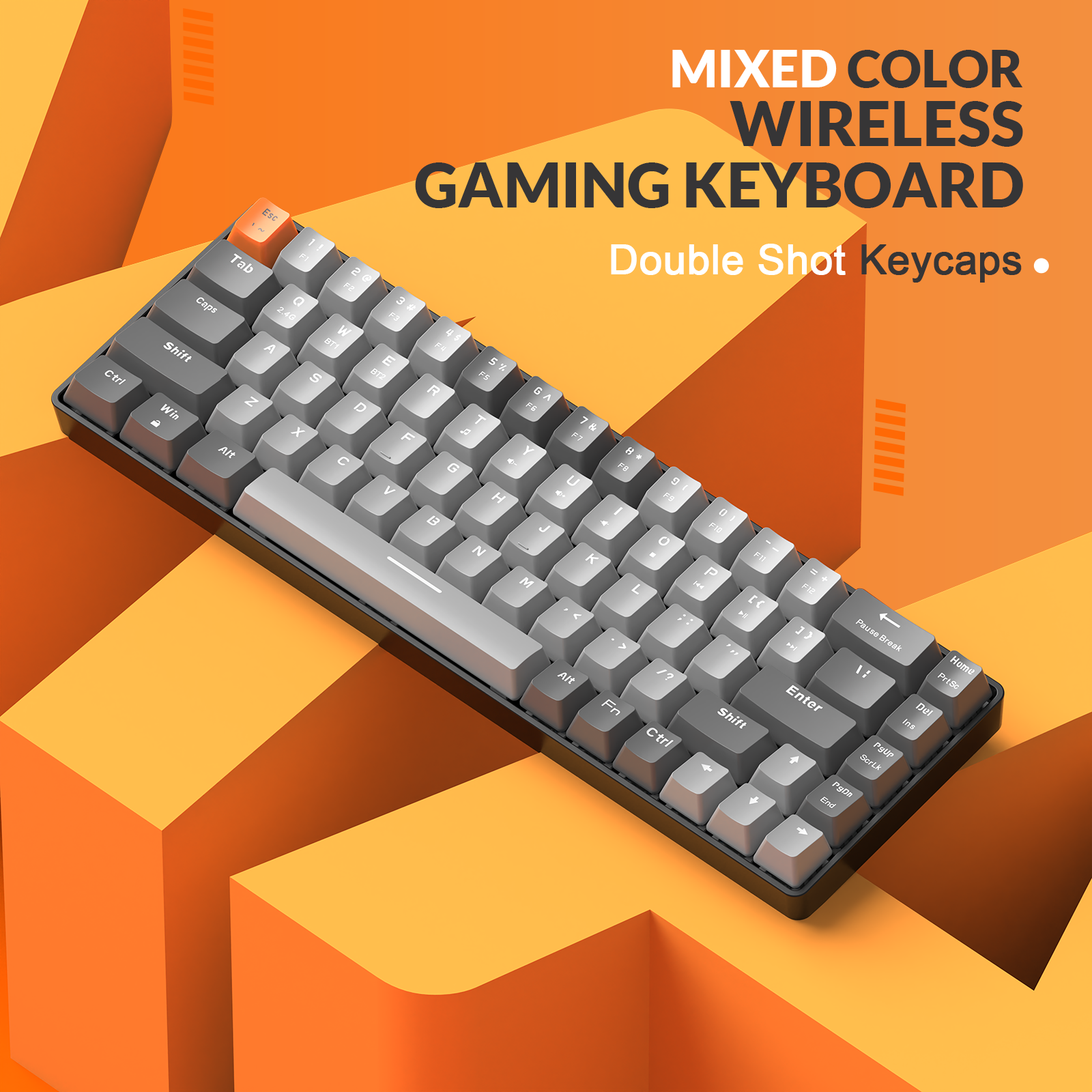 Amazon.com: MAGIC-REFINER RK68 60% Wireless Mechanical Keyboard